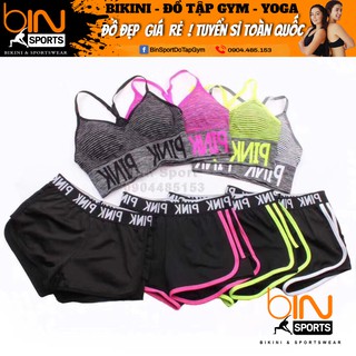 Sét đồ tập PINK,đồ tập yoga, gym, aerobic thể thao, hàng nhập BN004