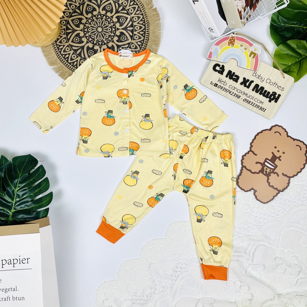 NEWBộ Minky Mom CaNa's Dài Tay Quần Đáy Đũng Thun Lạnh Hàng Chuẩn Họa Tiết Dể Thương Cho Bé Gái Bé Trai, Đủ Màu