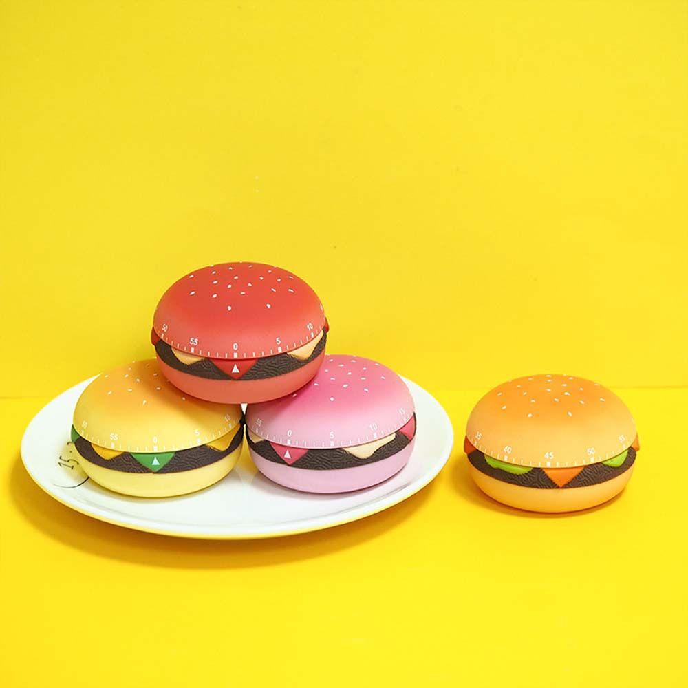 YIYU Đồng Hồ Đếm Ngược Cơ Học Hình Hamburger Sáng Tạo Cho Nhà Bếp