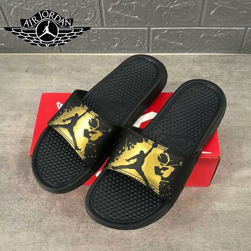 Giày Sandal Nike Benassi Air Jordan Họa Tiết Rằn Ri Cá Tính Cho Nam