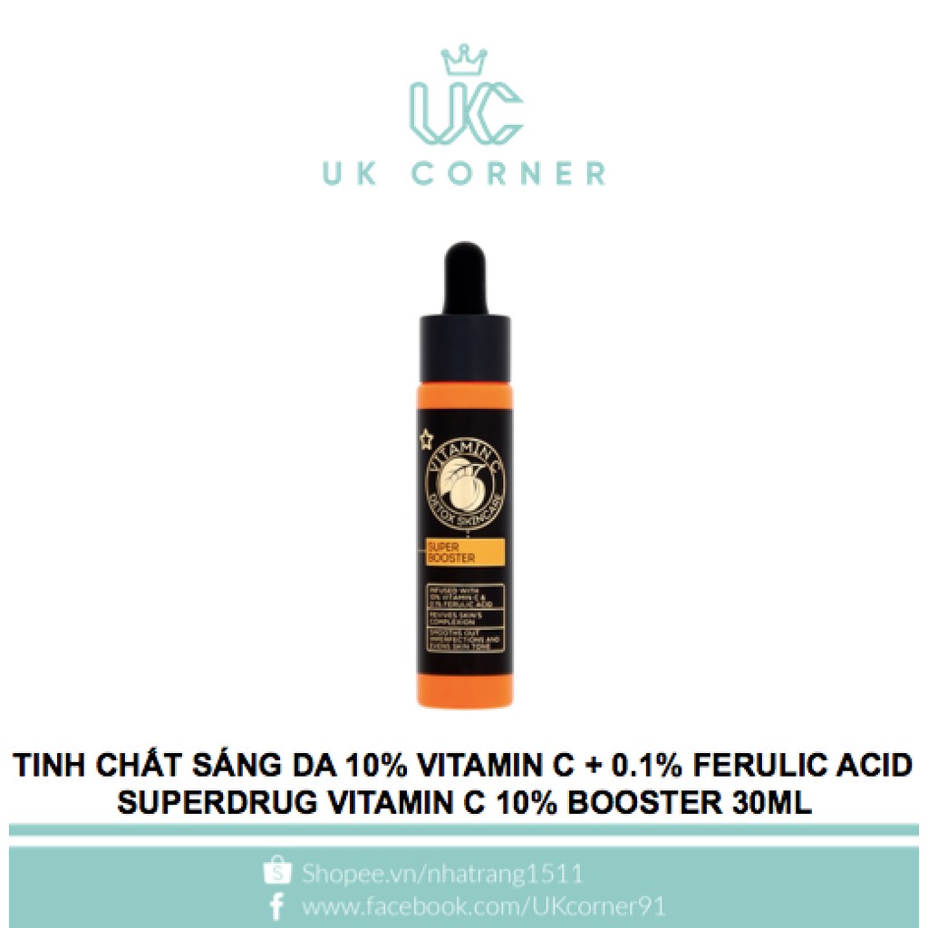 Tinh chất sáng da Vitamin C Superdrug Vitamin C Booster 30ml
