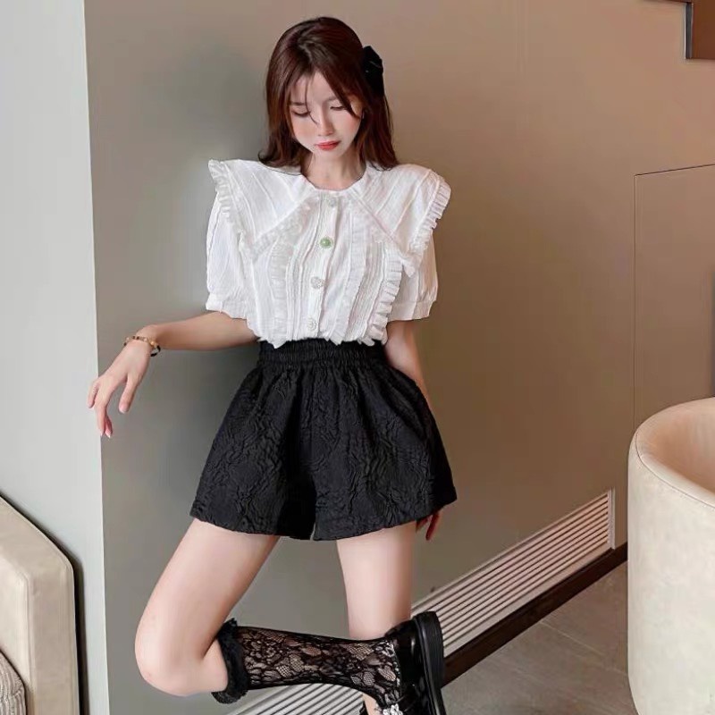 Quần Short Hoa Hồng Ép HOT Nhất Năm 2021 Với Chất Liệu Vải Ép Nhẹ Và Êm