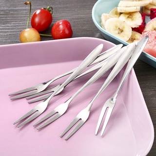 Dĩa khều ốc, nĩa ăn hoa quả, kim nhể ốc, inox 2 răng sáng bóng bền đẹp