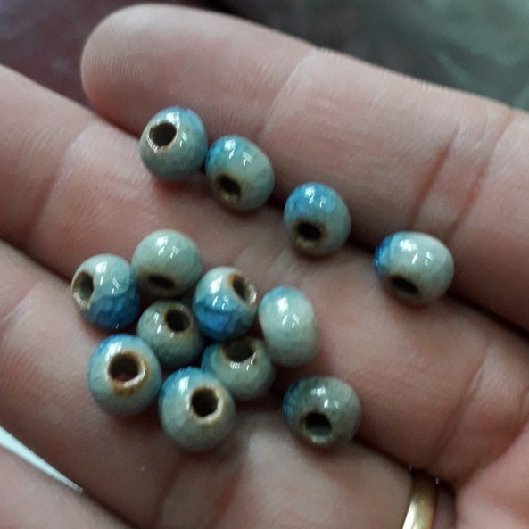 Sỉ Gốm trứng 6mm ( 1 gói 25c ) = 10k | Nguyên liệu handmade giá rẻ