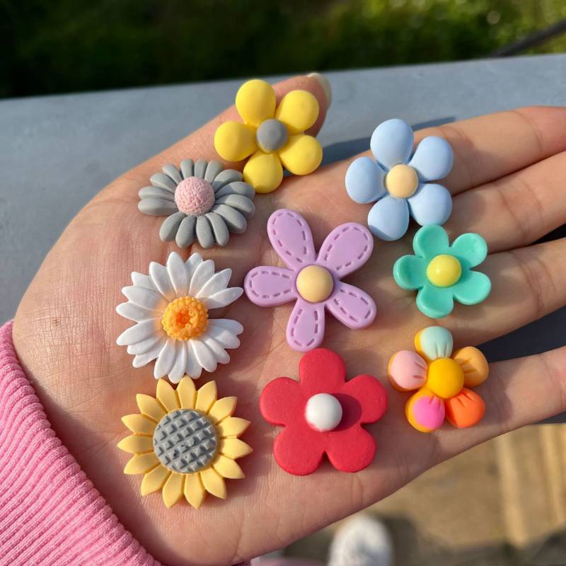 Online Sensation Flower Flowers Automotive Interior Patch Creative Personalized and Cute Cartoon Dashboard Stickers Car Body Decoration Supplies Everywhere Auto department store supplies