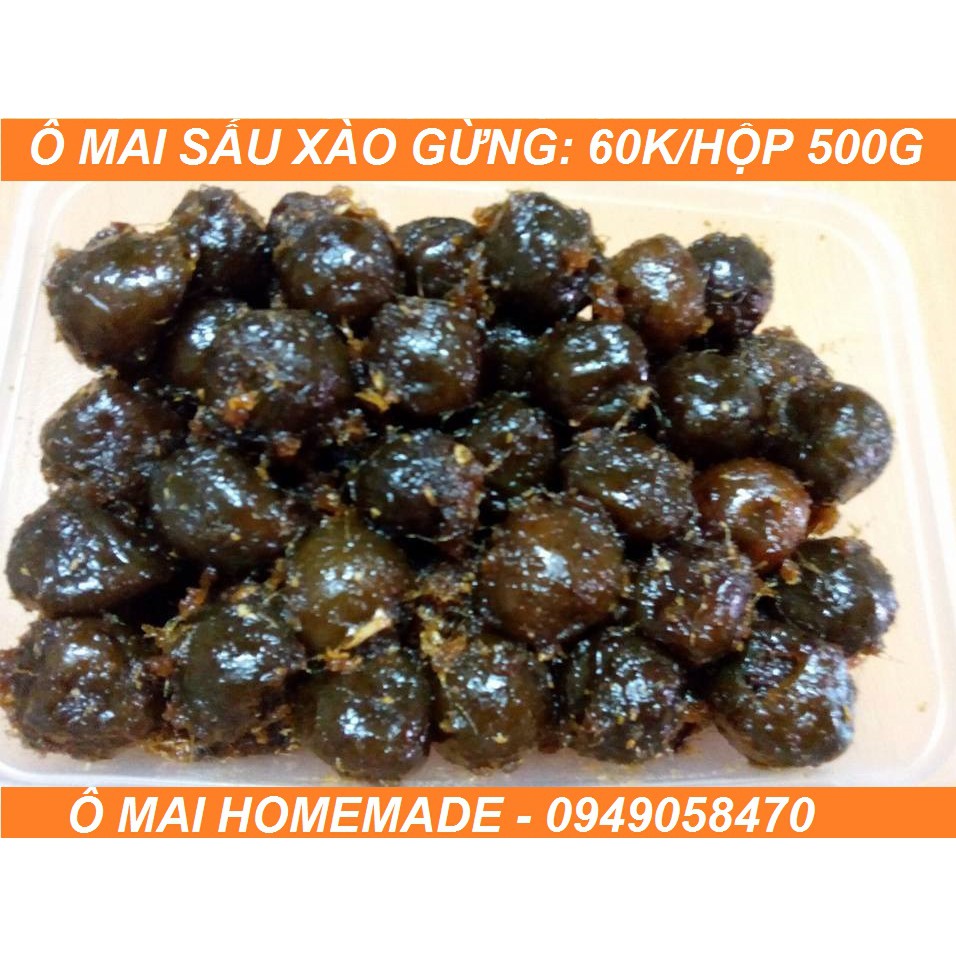 Ô MAI SẤU XÀO GỪNG 500 GR/ HỘP( hsd 6 tháng)