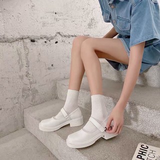 (Sẵn trắng 37) Giày ulzzang đế cao xinh xắn