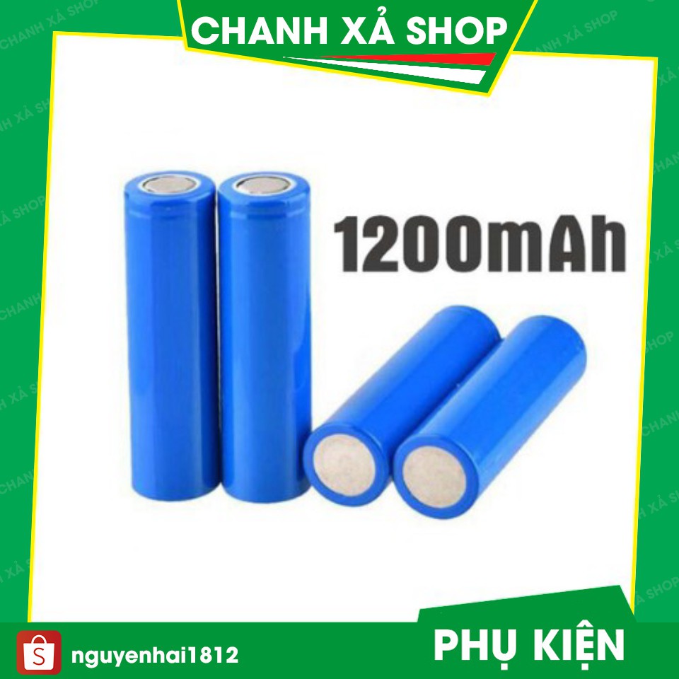 Cell pin 18650 1200MAH  Chuẩn Dung Lương - Dùng Cho Quạt Cẩm Tay Mini, đèn pin tông đơ cắt tóc, đồ điện tử pin tích điện