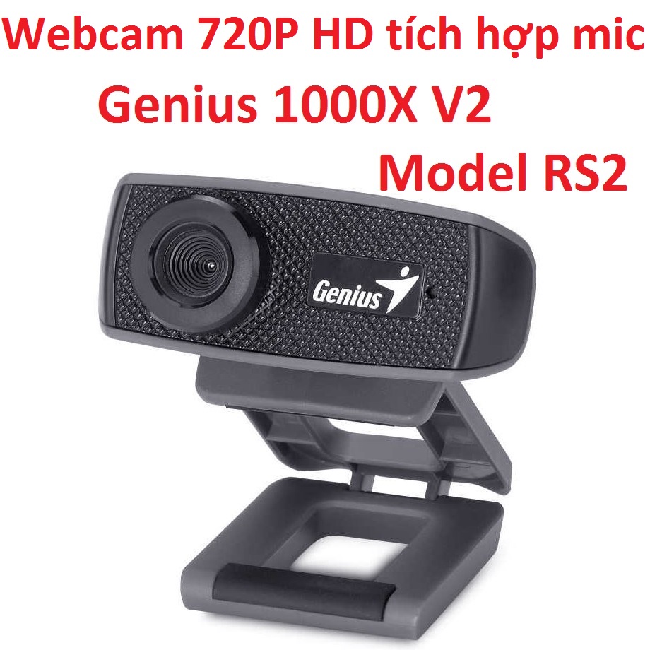 Webcam 720p HD tích hợp mic Genius 1000X V2 model RS2