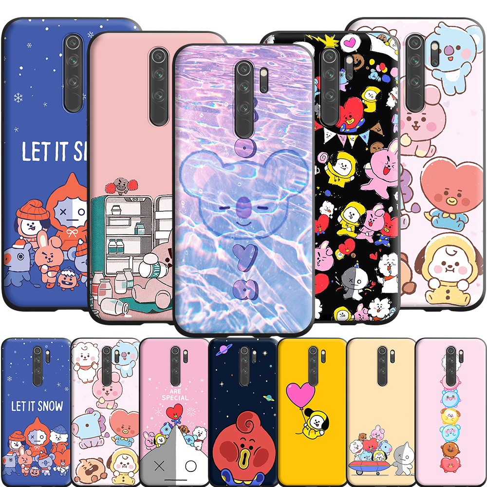 Ốp Lưng Silicon Cho Redmi 9 / 9A / 9C / Note 9 / 9T Vỏ Mềm TPU BT21 SHOOKY RJ SUGA