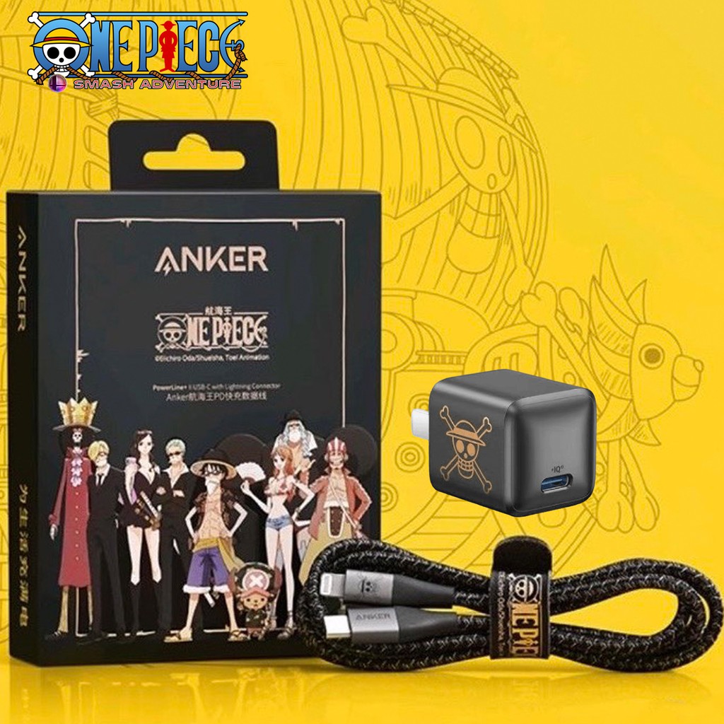 Sạc Anker One Piece Luffy PowerPort III Nano Sạc nhanh 20W  - A2633 + A9541 Cáp sạc nhanh 27W 30W