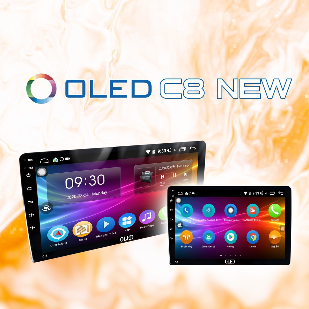 THANH LÍ Màn hình Android OLED C8 New Chính Hãng (KÍCH THƯỚC 10 INCH)