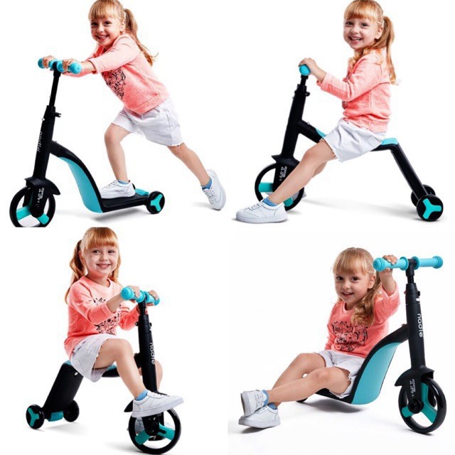 Xe Nadle 3 trong 1 cho bé yêu (xe đạp 3 bánh, xe chòi chân, xe trượt