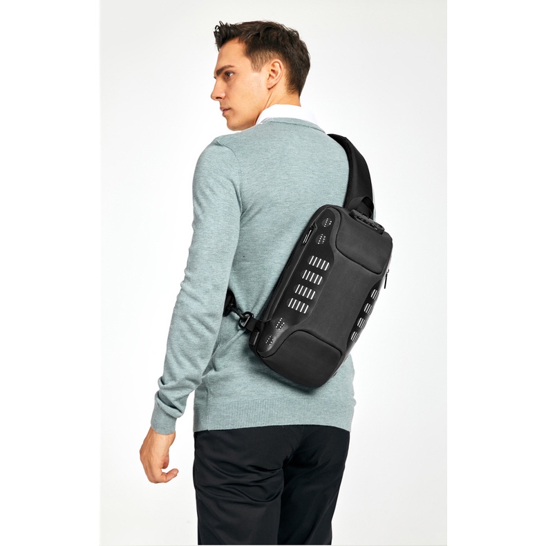 OZUKO Túi Đeo Chéo Chống Trộm Không Thấm Nước Cho Nam