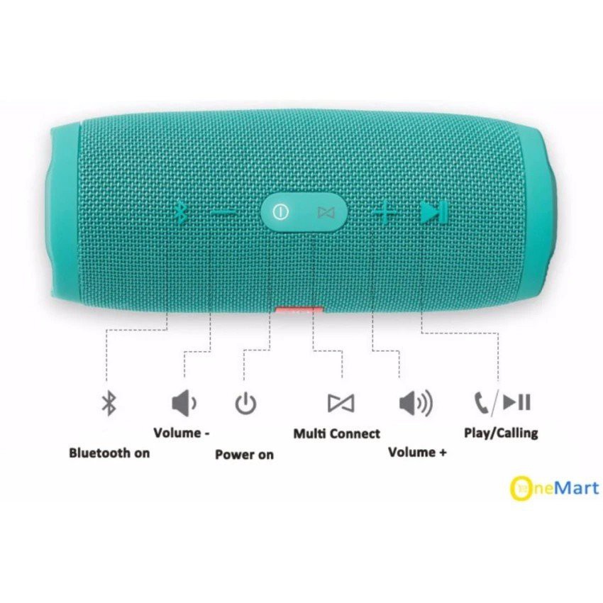 Loa nghe nhạc bluetooth bass mạnh GrownTech, dòng Charge 4 plus size đại blutooth không dây đa năng