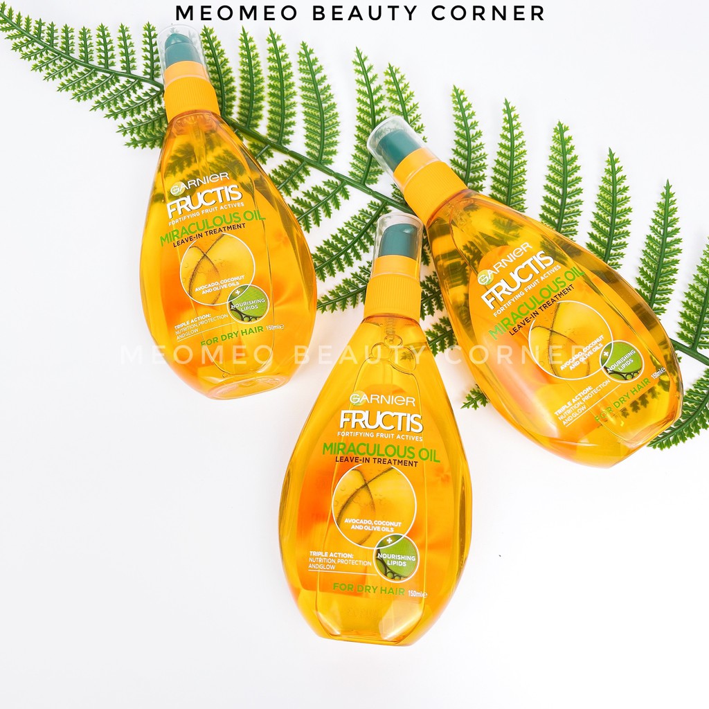 Dầu dưỡng tóc Garnier Fructis Miraculous Oil 150ml Úc