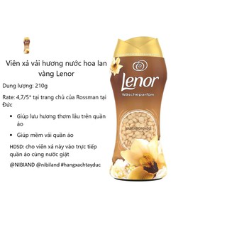 Viên xả vải khô hương nước hoa Lenor