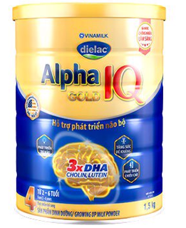 Sữa bột vinamilk dielac alpha gold iq step 4 - hộp thiếc 1500g