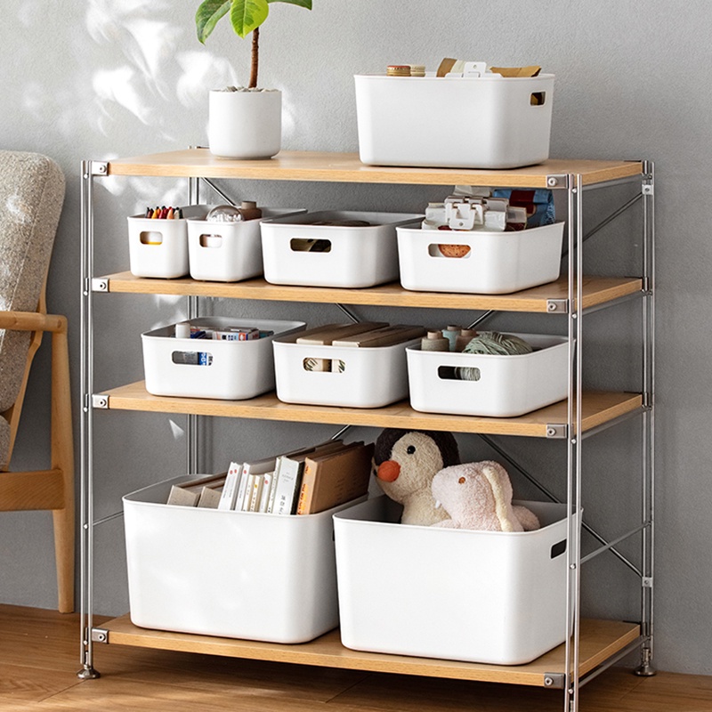 Giỏ nhựa lưu trữ đa năng chất lượng cao phong cách tối giản