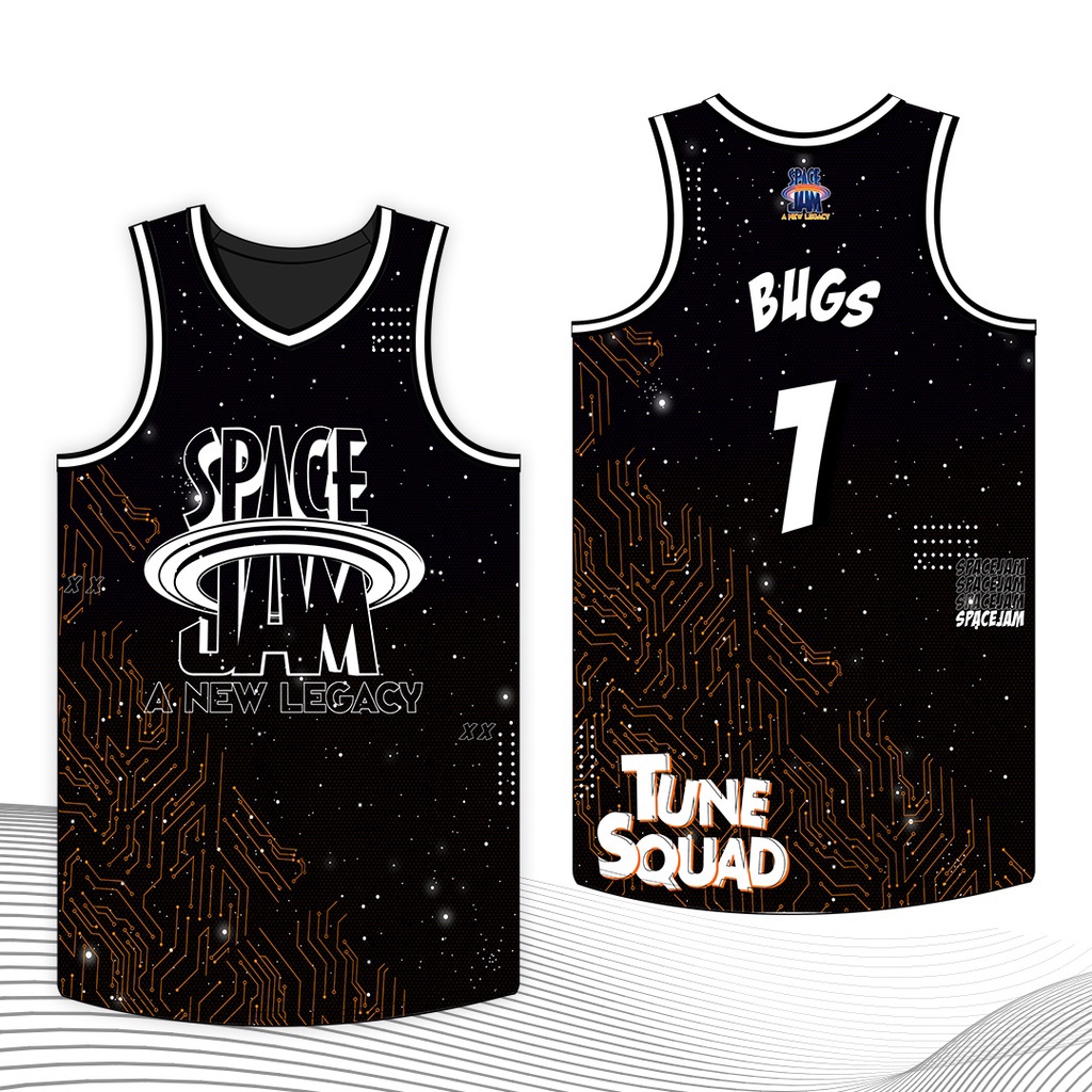 Áo Thun Bóng Rổ Jersey NZ Space Jam King James Bugs