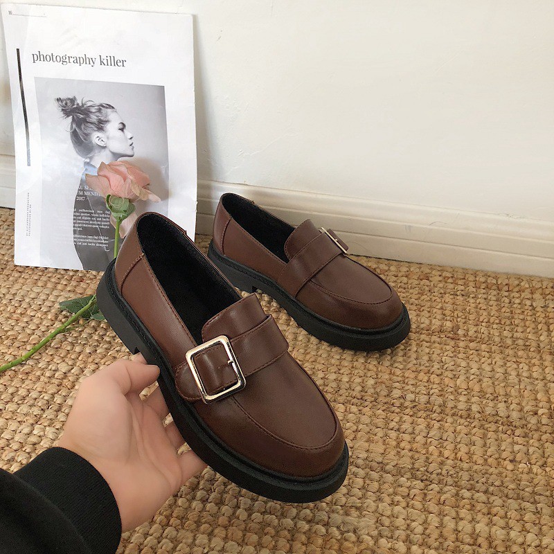 Giày Da Nữ Thời Trang Phong Cách Vintage | BigBuy360 - bigbuy360.vn