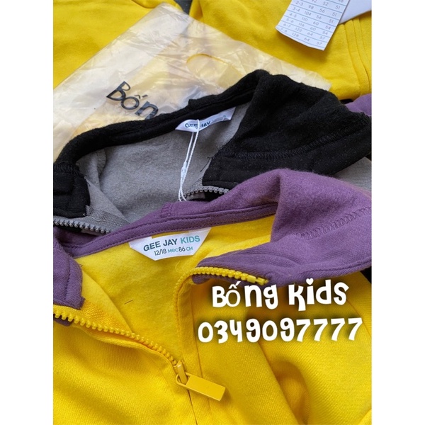 Áo Khoác Nỉ Hoodie Bé Trai Phối Màu GJ