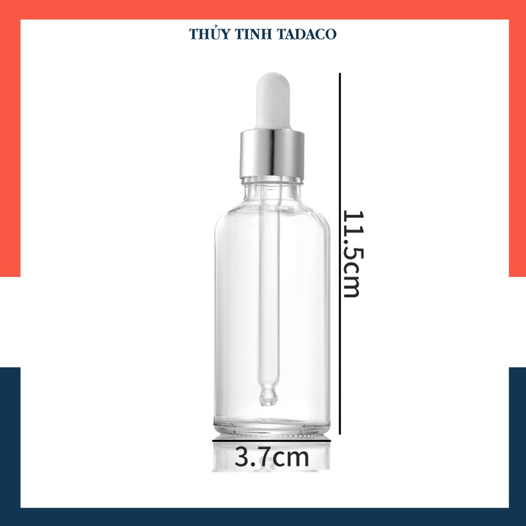 Chai chiết mỹ phẩm thủy tinh FREE SHIP Chai chiết Serum | 50ml