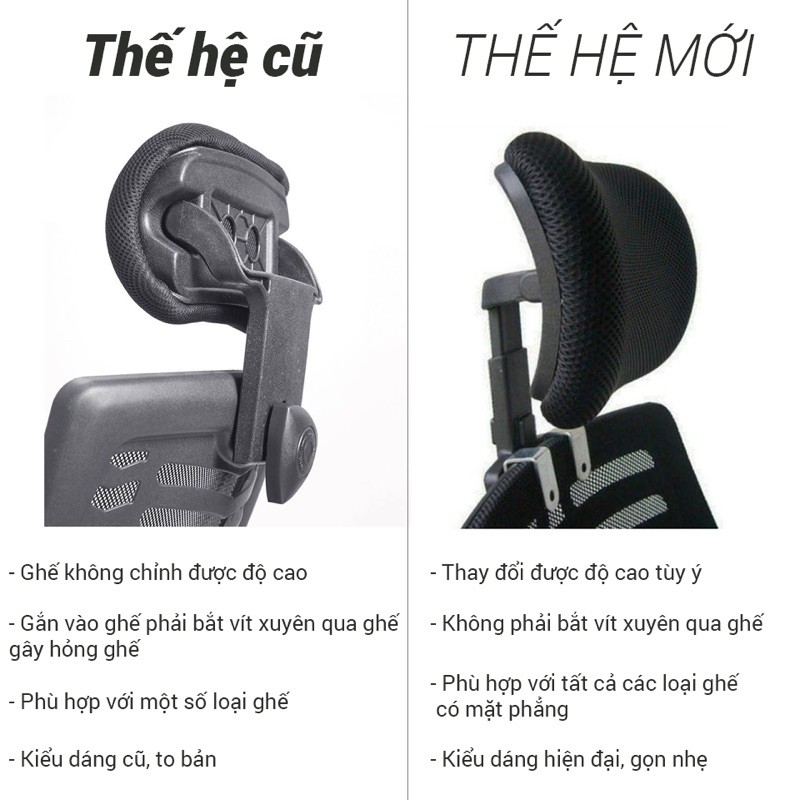 Tựa đầu ghế văn phòng (không bao gồm ghế) , phụ kiện lắp thêm cho ghế văn phòng, ghế gaming | BigBuy360 - bigbuy360.vn