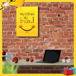 Hãy cười lên vì ai cũng yêu nụ cười cả – tranh canvas W002