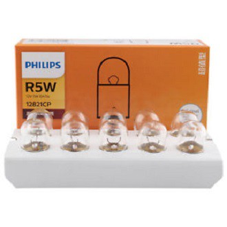 Philips R5W 12821CP - 12V/5W - Hộp 10 bóng (Đèn soi biển số, đèn nóc, đèn hộc giấy tờ, đèn báo đậu sau