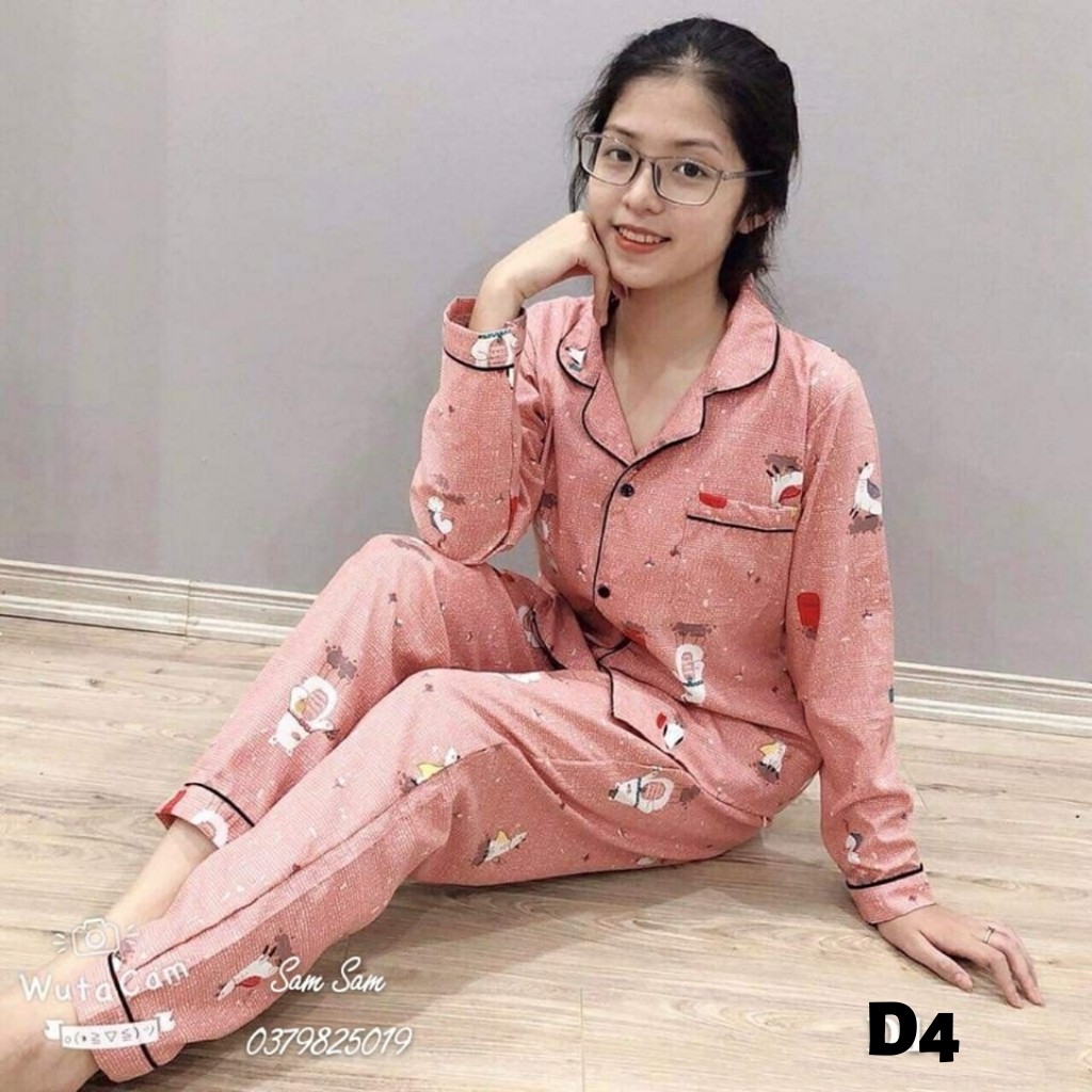Sale👉Bộ Pijama (Quần Dài-Tay Dài) Bộ Mặc Nhà Kate Thái Cao Cấp Hàng Loại 1 Mềm Mại, Thầm Hút Mồ Hôi, Không Xù | BigBuy360 - bigbuy360.vn