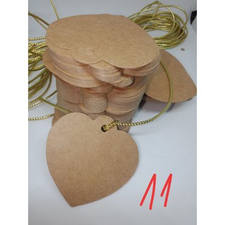 Tag trơn trai tim+20m dây