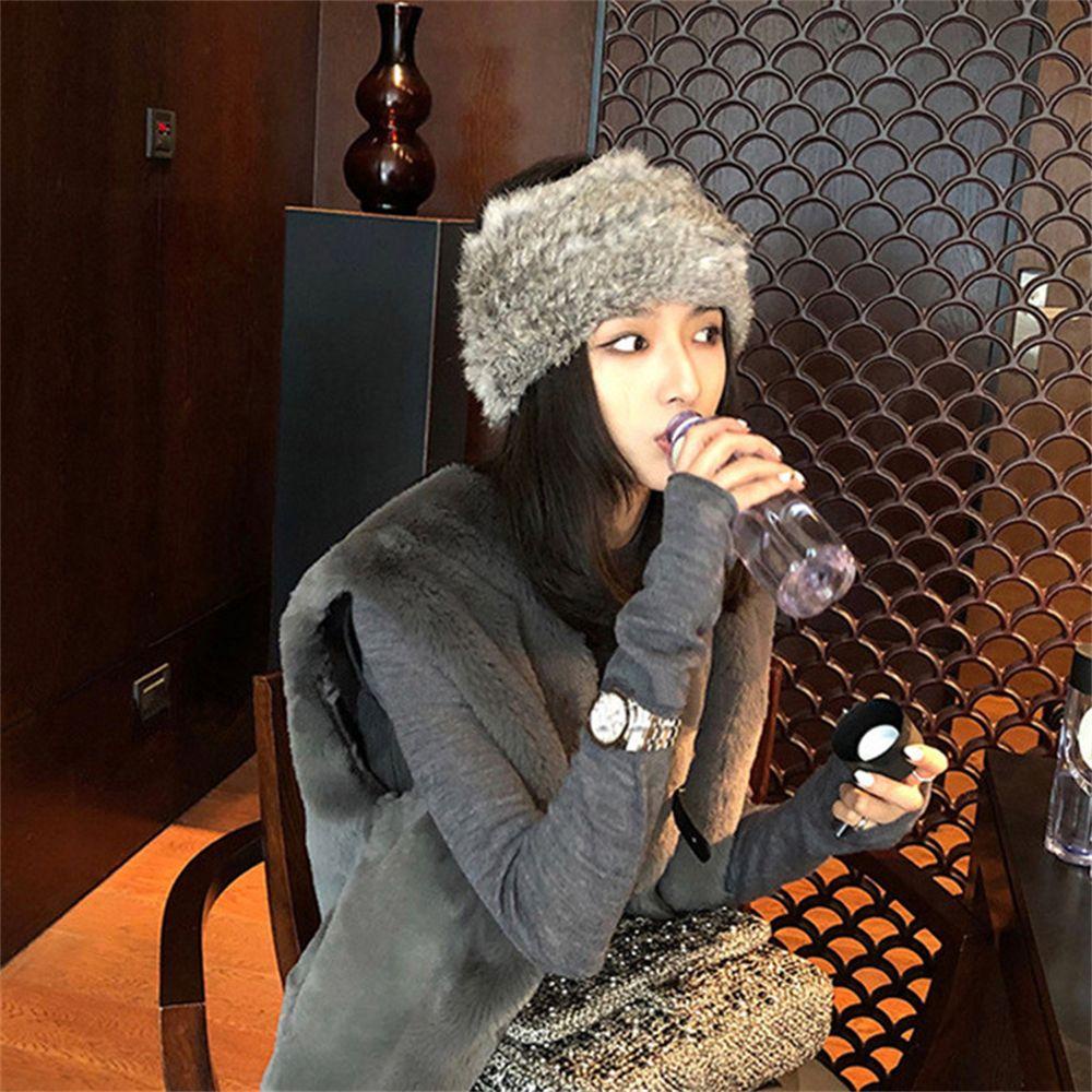 Băng Đô Cài Tóc Giả Lông Thú Thời Trang Mùa Đông Cho Nam Và Nữ