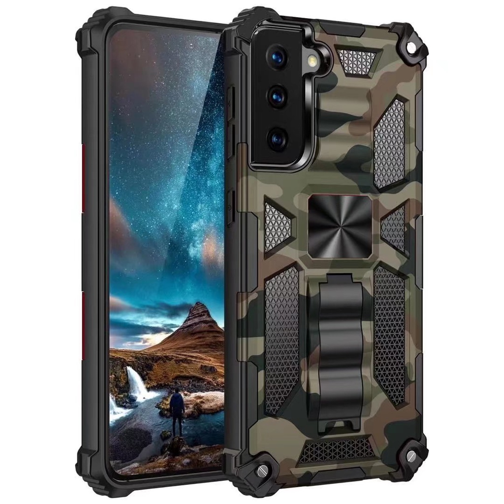 Military Armor Phone Case For Samsung Galaxy S20 S20 Plus S20 Ultra Note 20 Note 20 Ultra S20 FE 5G S21 S21 Plus S21 Ultra S21 FE Shockproof Cover