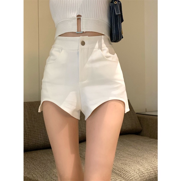 QKOOLE  Áo Lửng Cổ Yếm Đan Dây Lưng Thời Trang Nữ