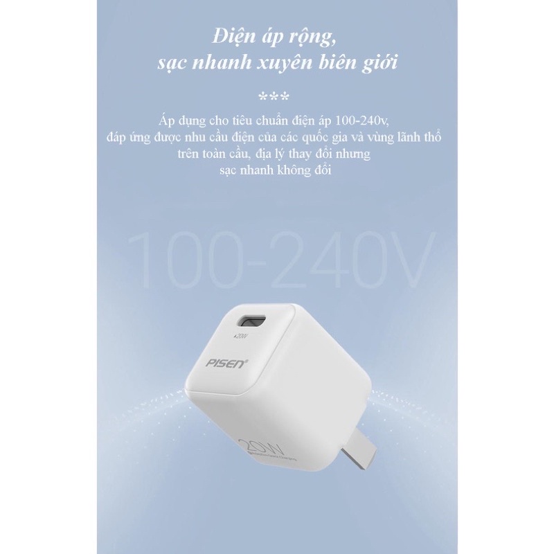 Củ sạc Pisen PD 20W