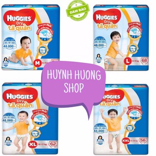 Tã Quần Huggie Cực Đại M74, L68, XL62, XXL56