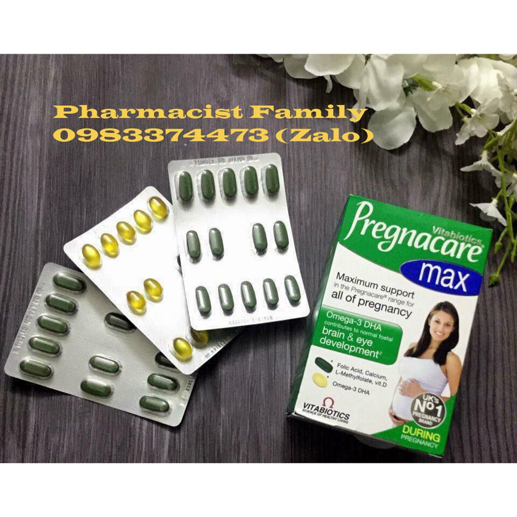 Pregnacare Max Vitamin tổng hợp, Omega 3 cho bà bầu