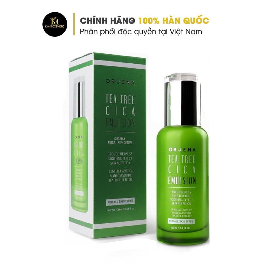 Sữa Dưỡng Thải Độc Phục Hồi Da Nhạy Cảm - Tea Tree Cica Emulson Orjena 100 Ml - OR848