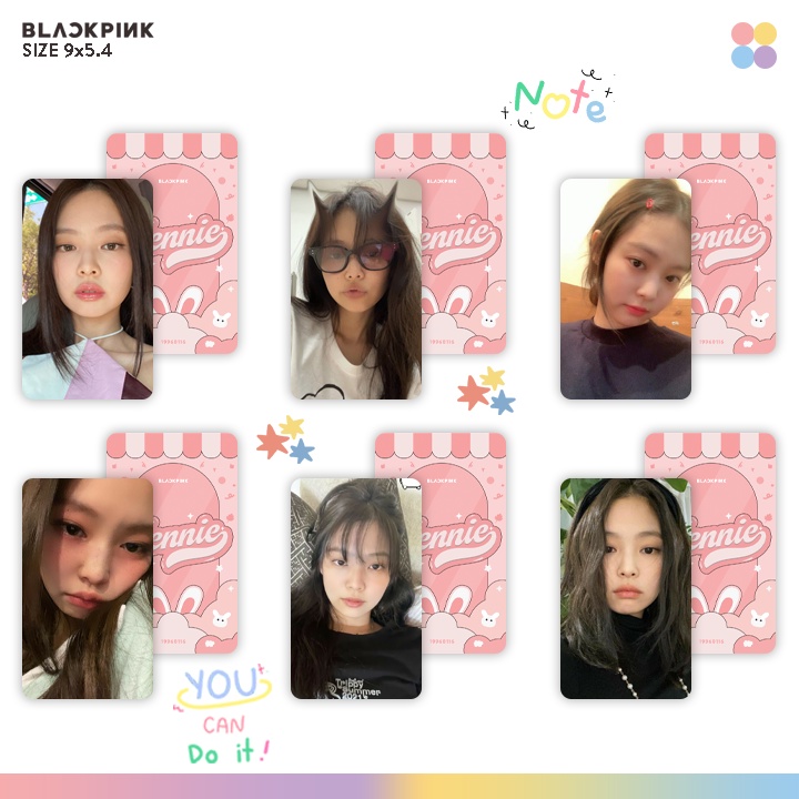 SET 6 CARD DESIGN BLACKPINK