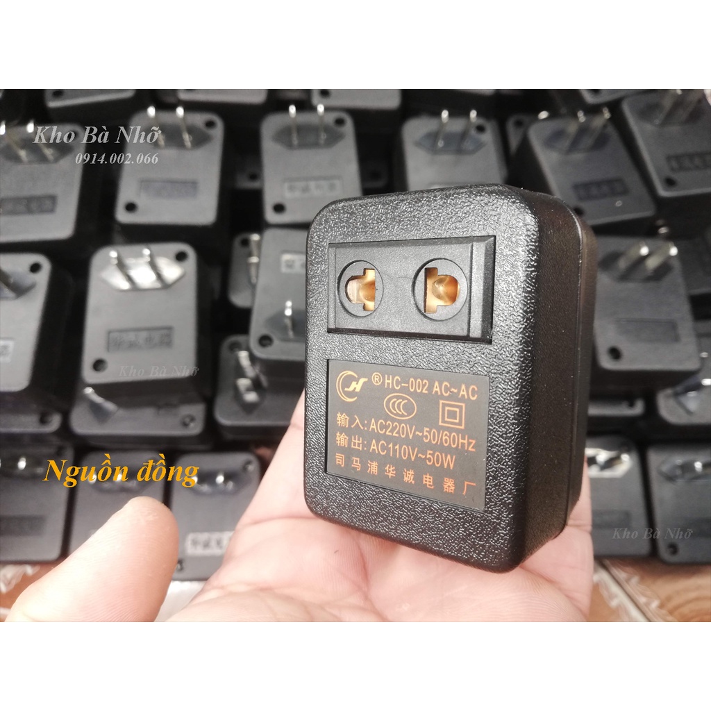 Bộ đổi nguồn 220V sang 110V dùng cho máy xông tinh dầu, máy đuổi muỗi, tôngđơ.. Mẫu mới 2022