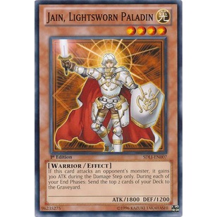 Thẻ bài Yugioh - TCG - Jain, Lightsworn Paladin / SDLI-EN007'