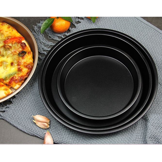 Khuôn làm bánh pizza tươi 6- 8-9 inch (miệng 18, 21.8,23.5cm)