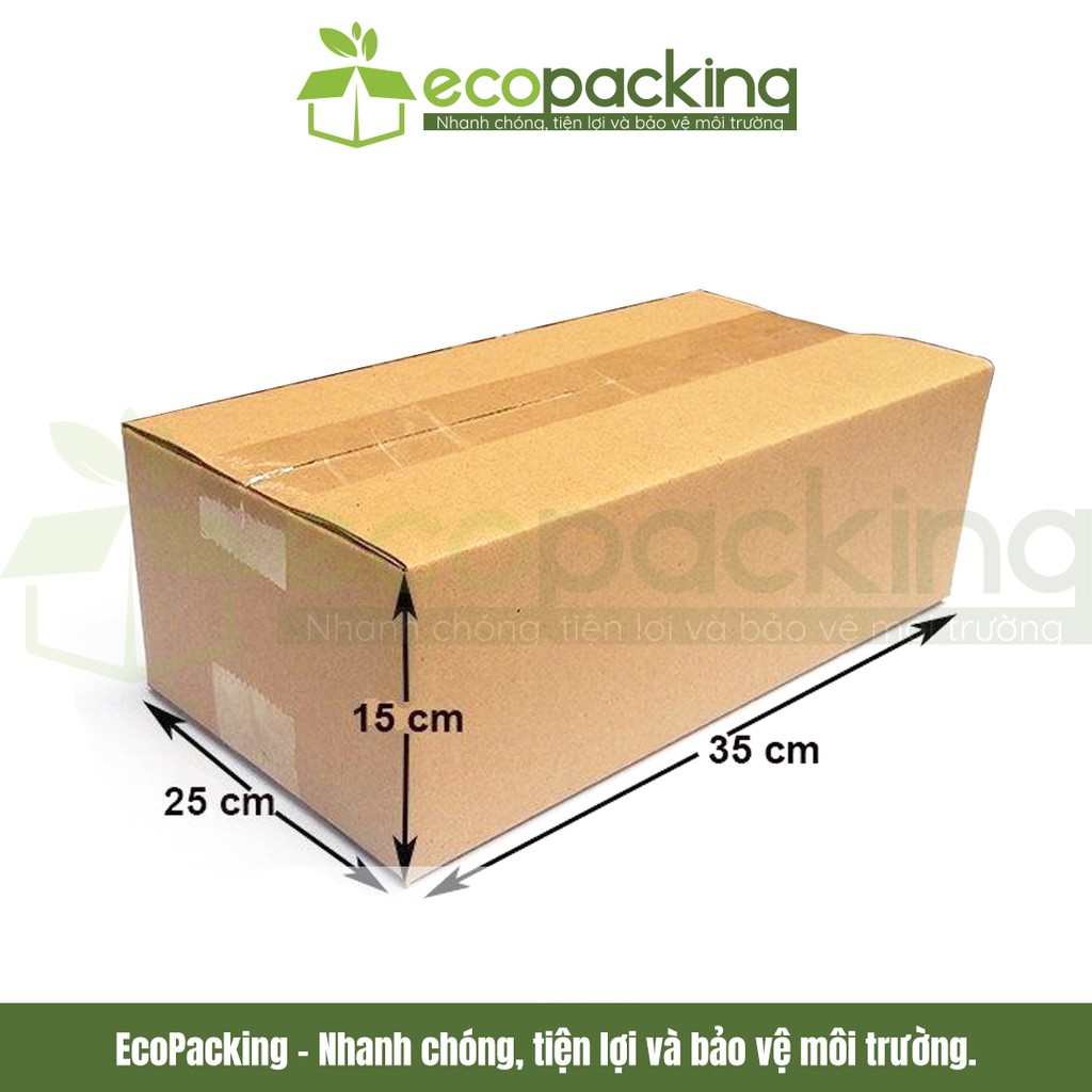 Combo 20 thùng hộp carton 35x25x15 cm để đóng gói giao hàng