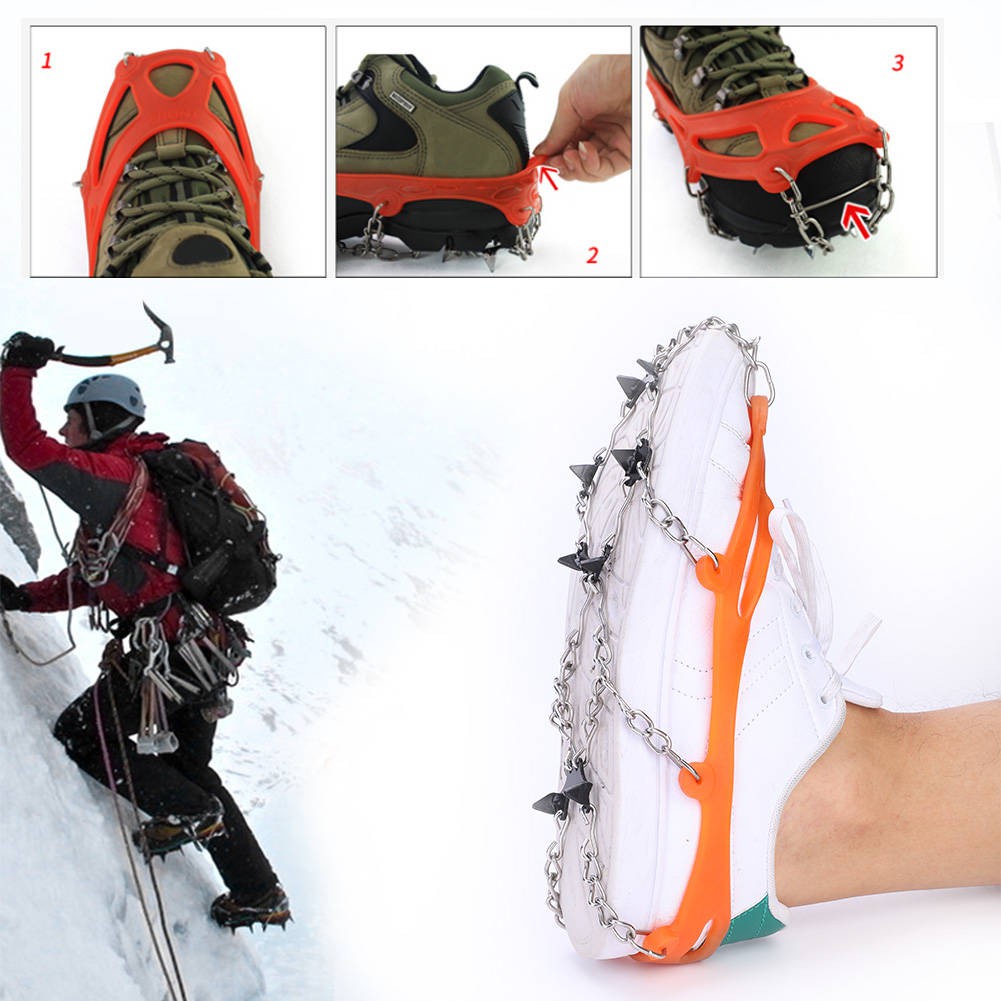 Snow Spikes Ice Climbing Anti-skid Grips Footwear Mountain Outdoor Cleats​ Traction