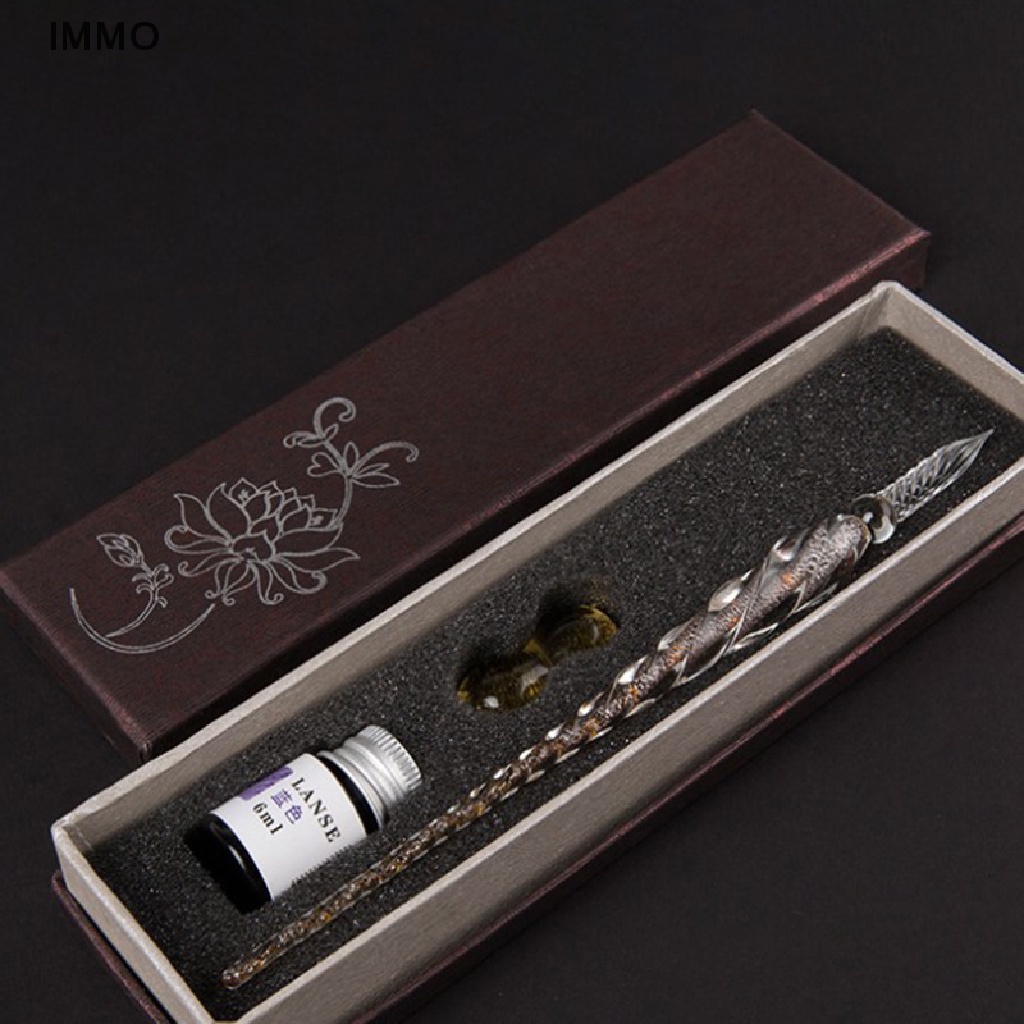 Bút nhúng thủy tinh phong cách hoài cổ handmade