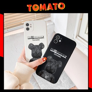 Ốp Lưng IPhone Viền Vuông Hình Gấu BearBrick 6/6plus/7plus/8/8plus/x/xs/11/12/pro/max/plus/promax - Phụ Kiện Tomato