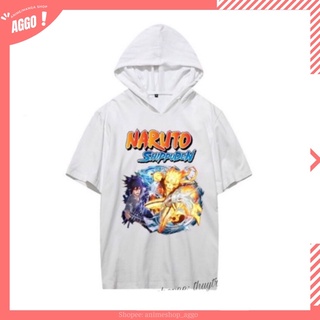 Áo Hoodie Tay Lửng Anime Naruto Sasuke (Đủ Size)