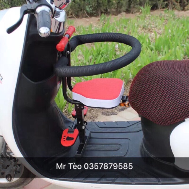[SẴN] Ghế ngồi xe máy điện, xe máy để chân cỡ rộng gấp gọn chân _mã G02