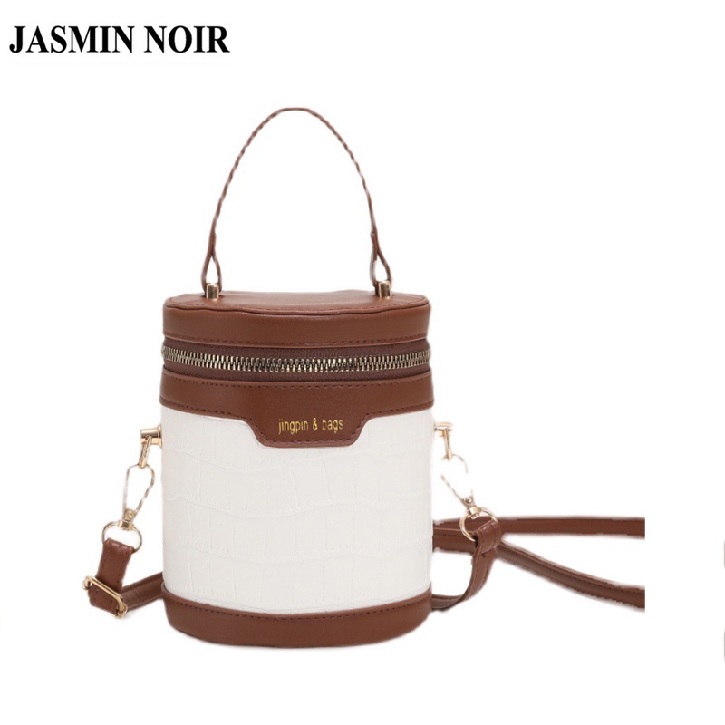 Túi đeo chéo vai JASMIN NOIR in da cá sấu thời trang dành cho nữ